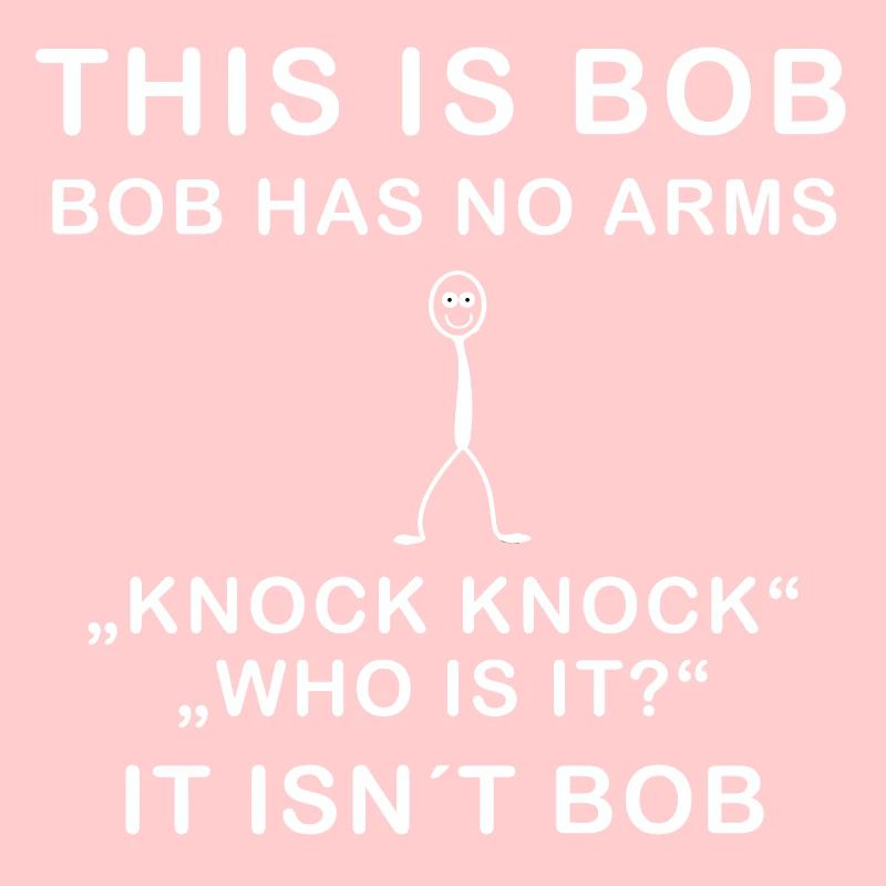 Schwarzer Humor Stickman Bob