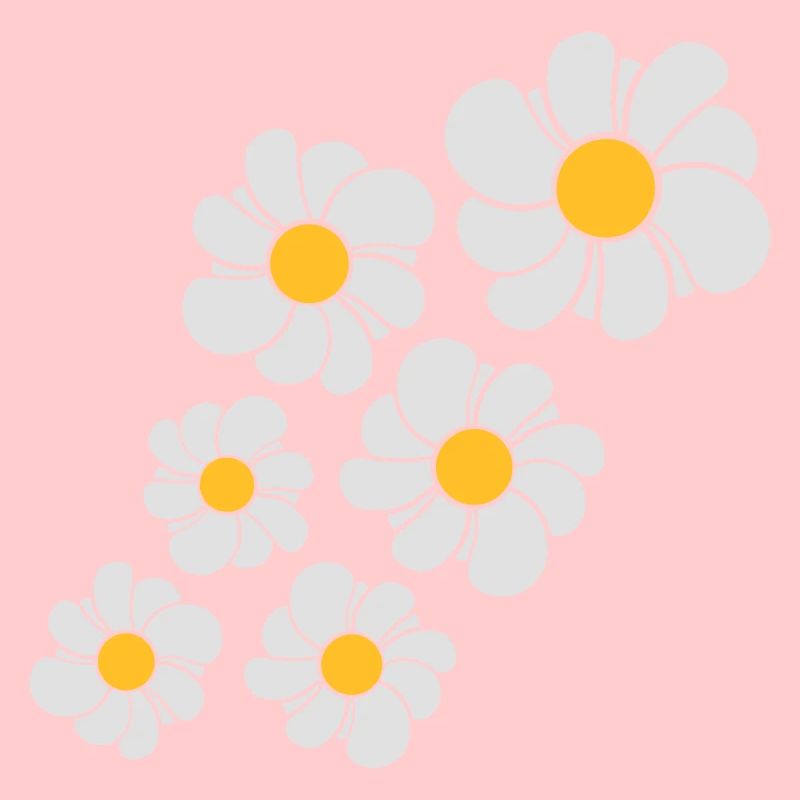 pattern design blue flower daisy buttercup daisy b