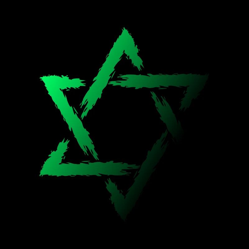 Davidstern Vert Judaïsme juif