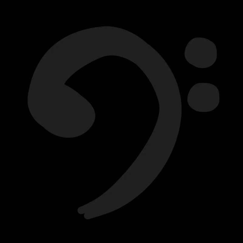 Clé de Fa - Noir