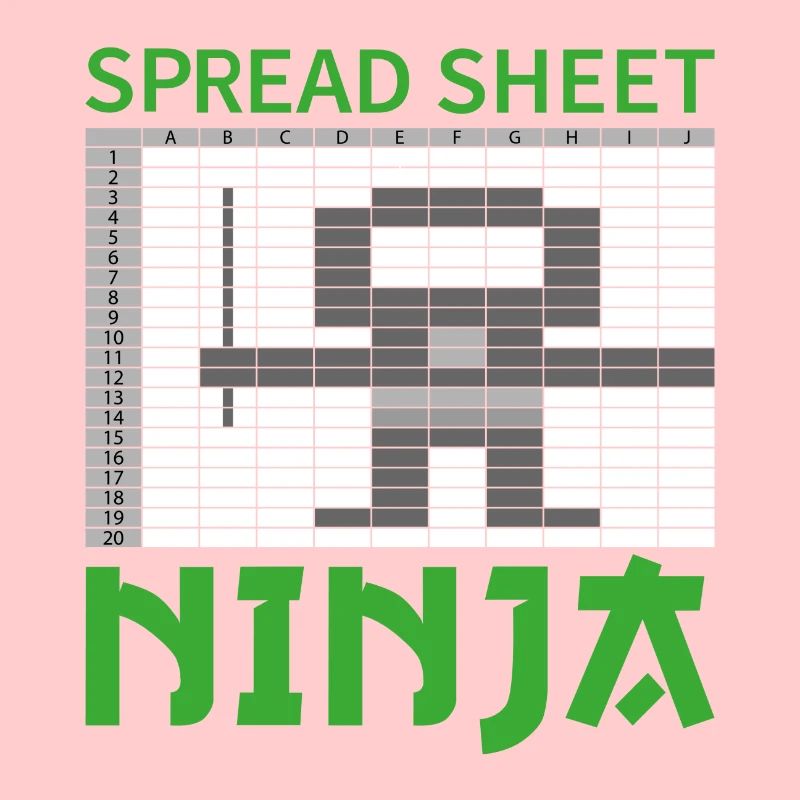 Feuille de calcul cadeau de profession comptable ninja