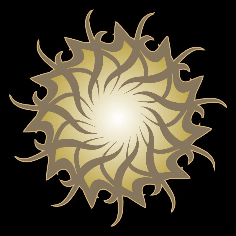 Esoteric 3d galaxy star sun