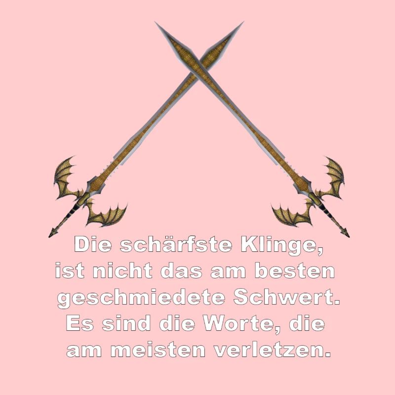 Die schärfste Klinge sind Worte