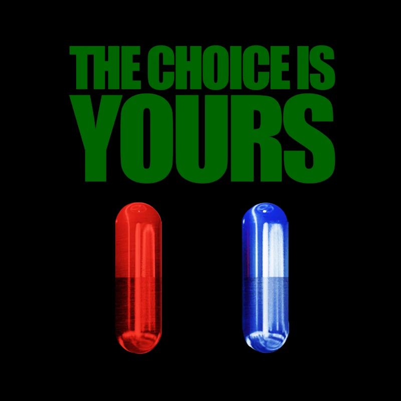 Matrix rote oder blaue Pille