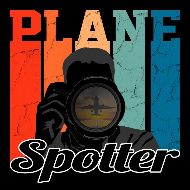 Plane Spotter Camera - Vintage Geschenk Flugzeug