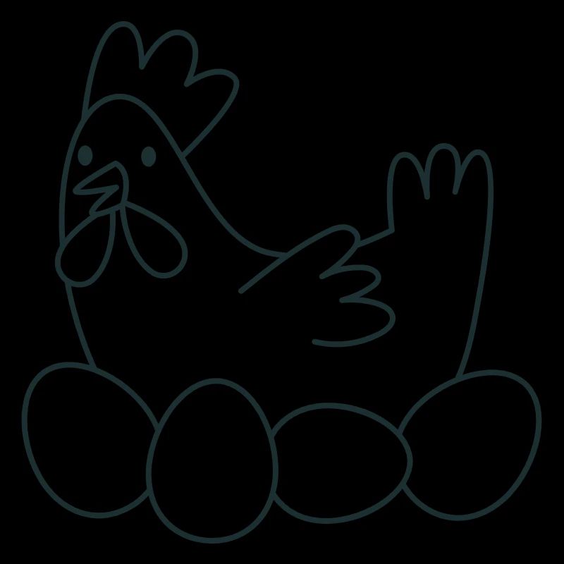 Chook de poulet avec des œufs