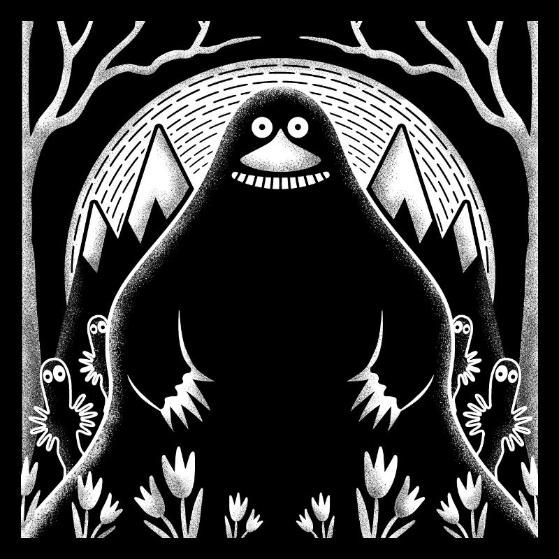 Monster in the forest