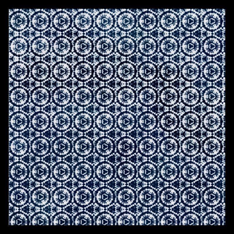 Dark Blue White Tie Dye Textile Pattern