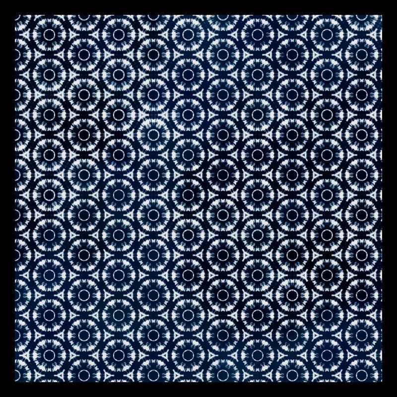 Silver Dunkel Blau Tie Dye Textile Muster