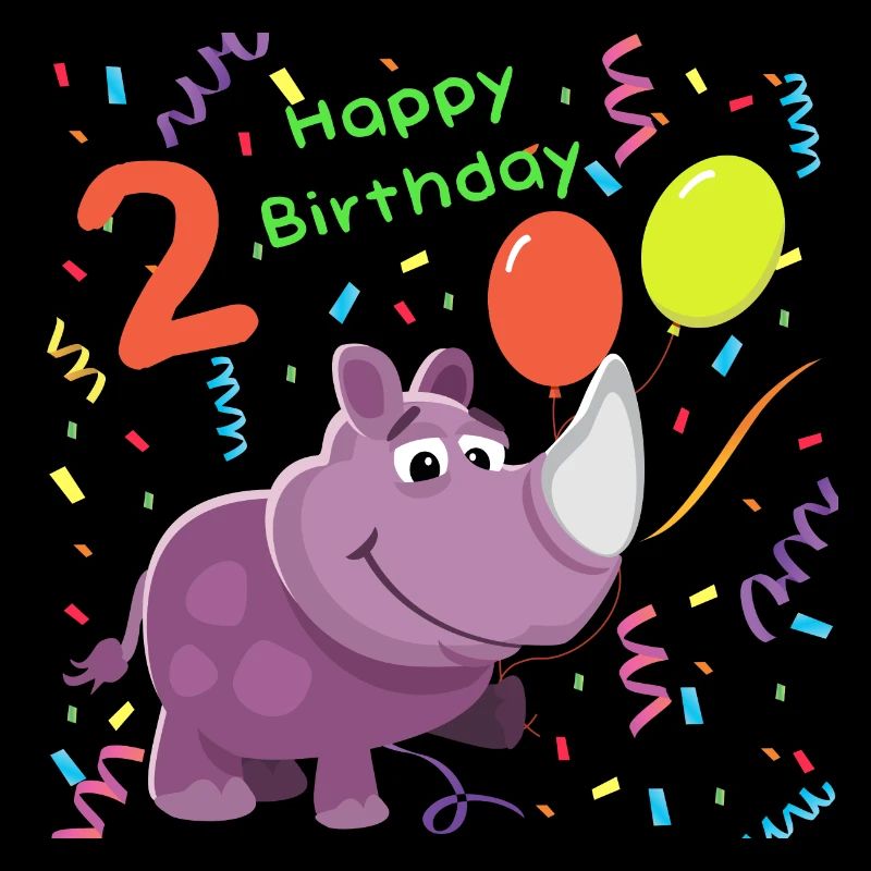 Kinder Süßes Tier | Kinder 2 Jahre | 2. Geburtstag