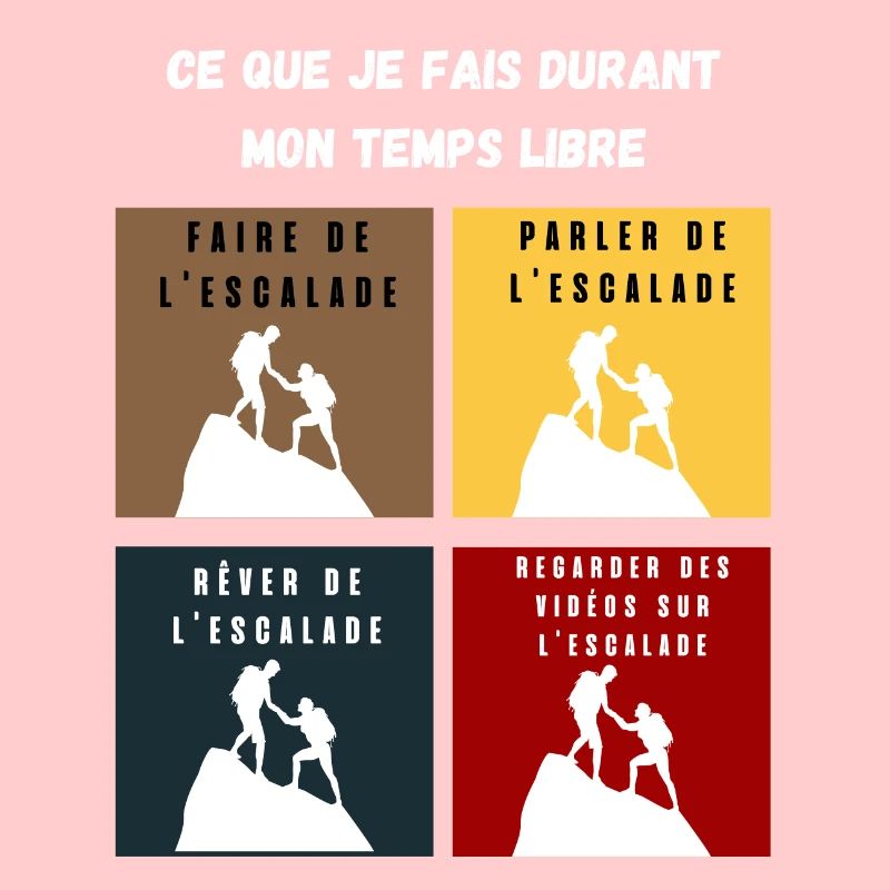 ce que je fais durant mon temps libre escalade
