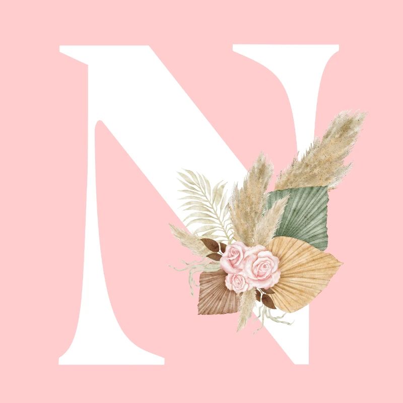 Buchstabe N Blumen