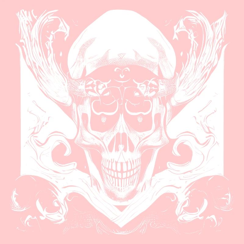 Halloween- oder Horror- Totenschädel mit Ornamente