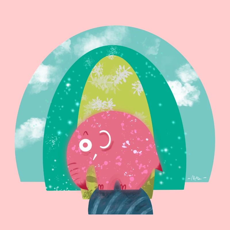 Der rosa Elefant und Mutter Erde