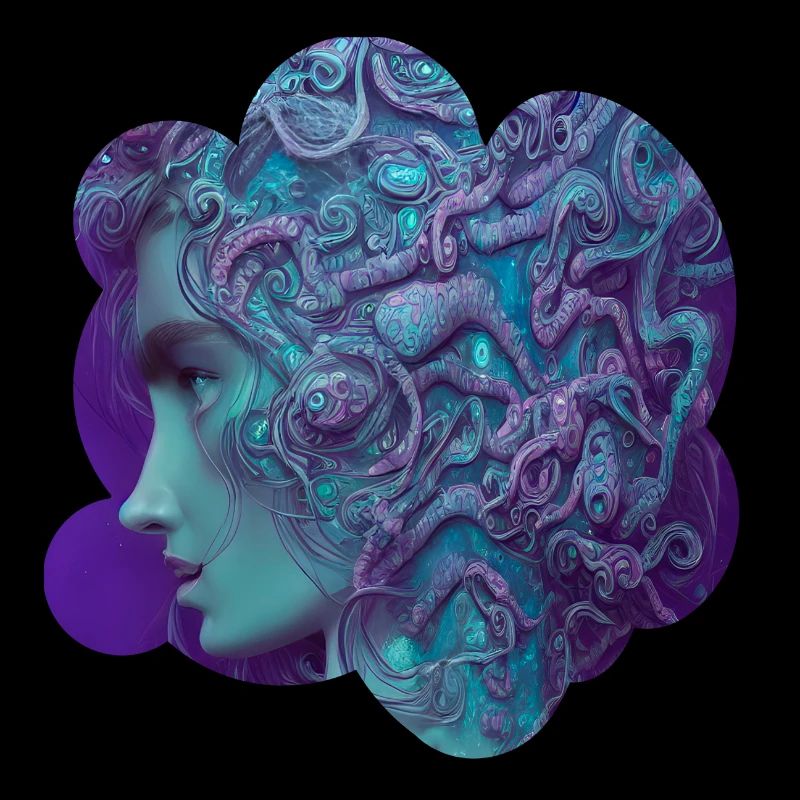 Divinité bleu profond