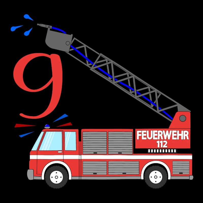 Camion de pompiers 9e anniversaire