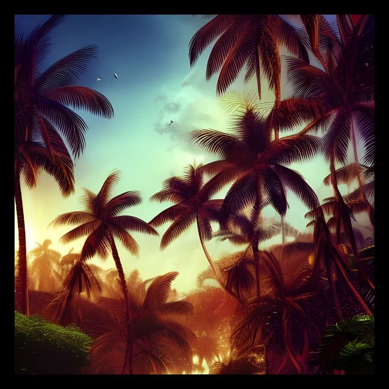 Abend in der Dschungelkunst