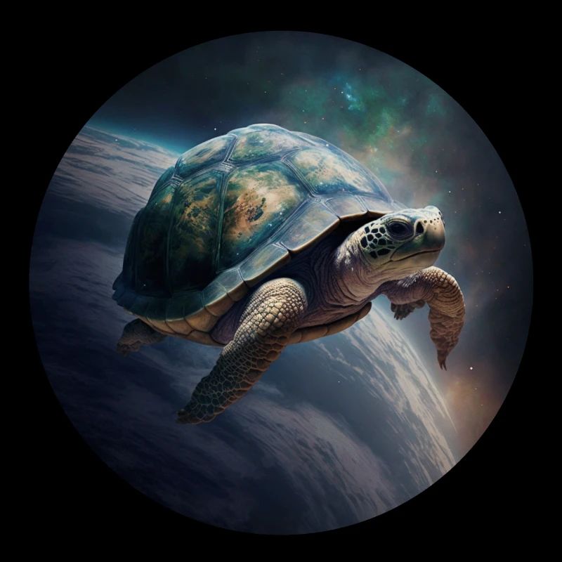 Mutter Erde schwebt langsam durch das Universum