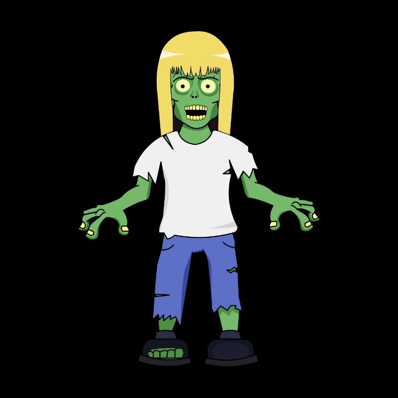 Blondes Haar Zombie Mädchen
