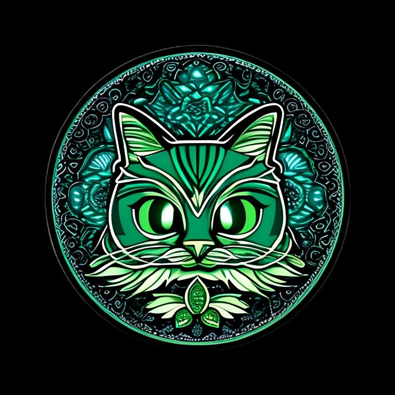 mandala et chat