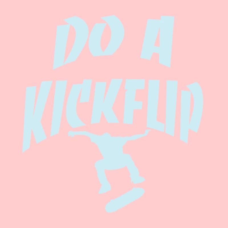 Machen Sie einen Kickflip Blue