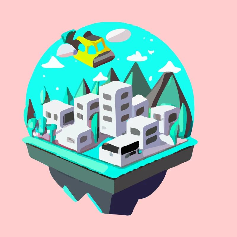 Futuristic landscape