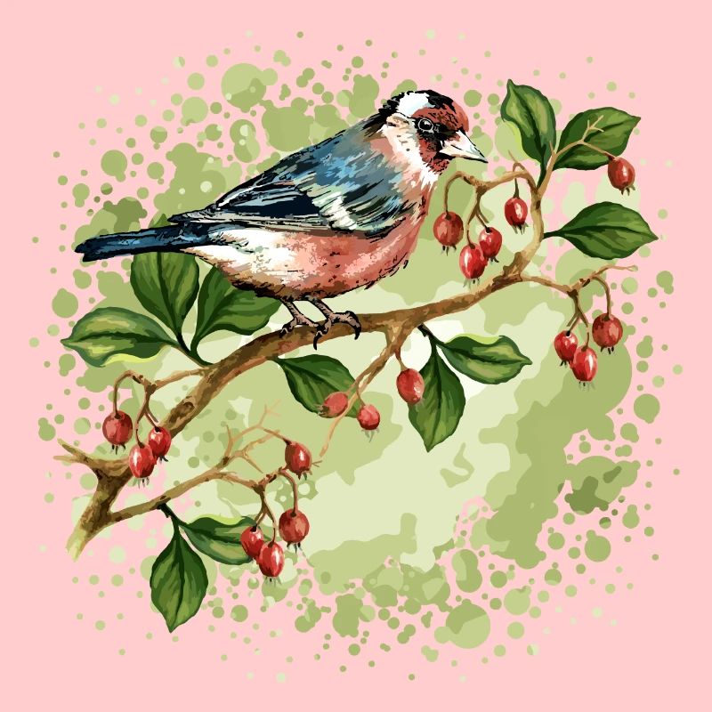 Bunter Vogel