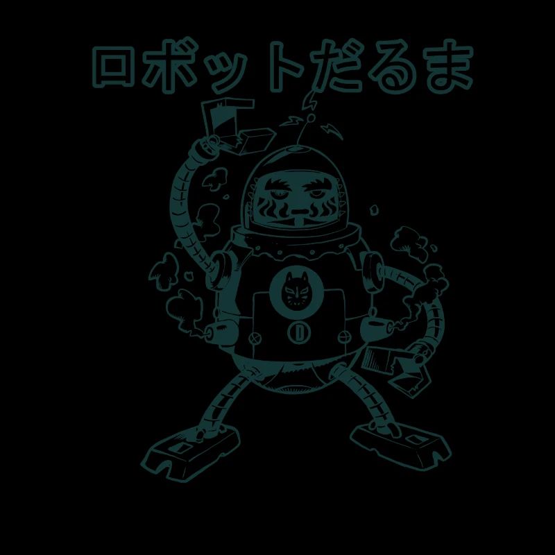 Daruma Robot (noir et blanc)
