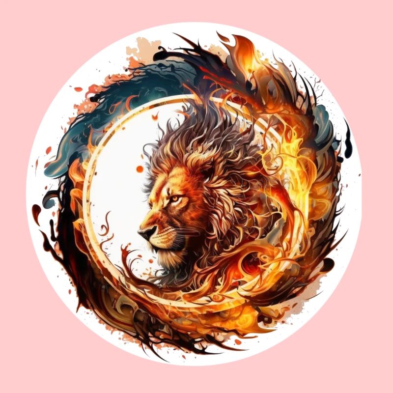 Extravaganter Spreadhirt-Löwe