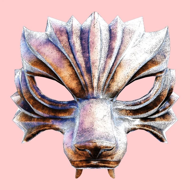 Wolf Krieger Maske