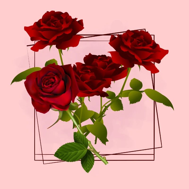 Flowers frame