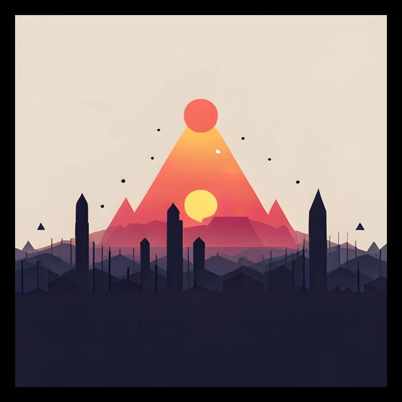 abstrakte Pyramide