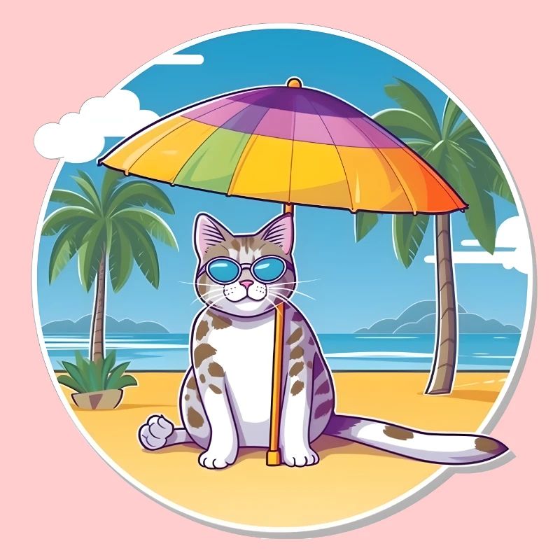 Chat de plage