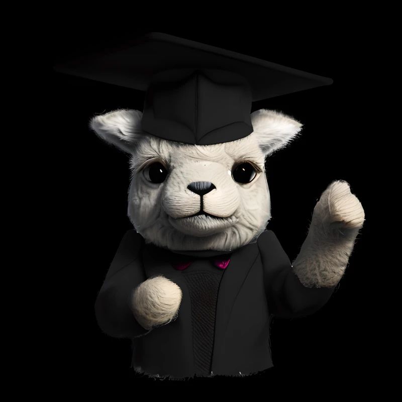 Bachelor Studium Schulabschluss Absolvent Alpaka