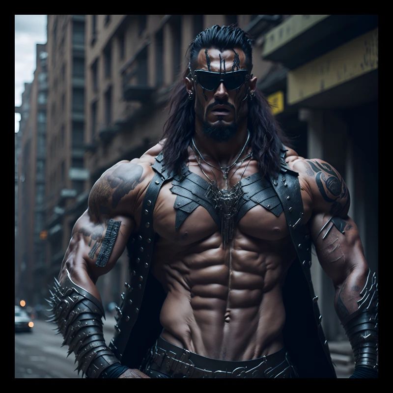 Future Cyberpunkt Warrior