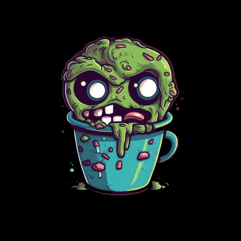 Halloween coffee mug - creepy coffee mug