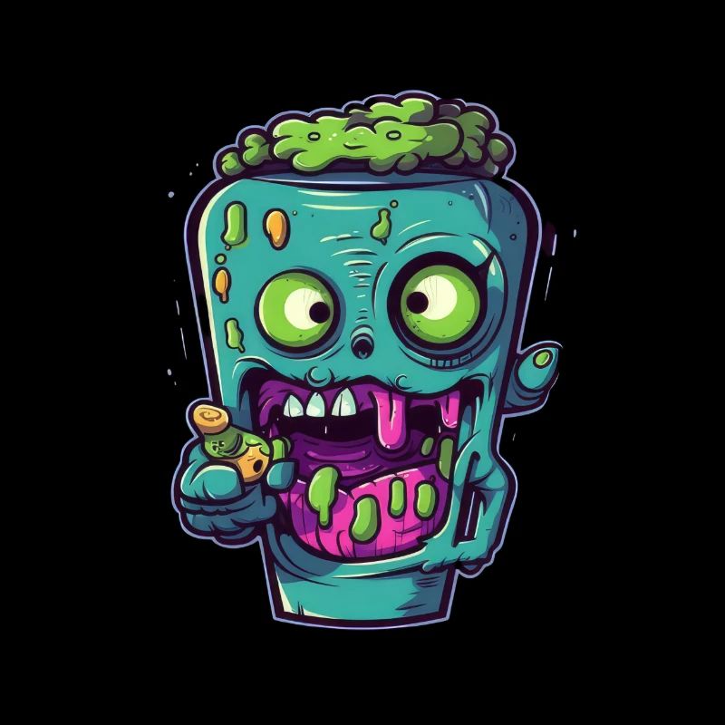 Halloween coffee mug - creepy coffee mug