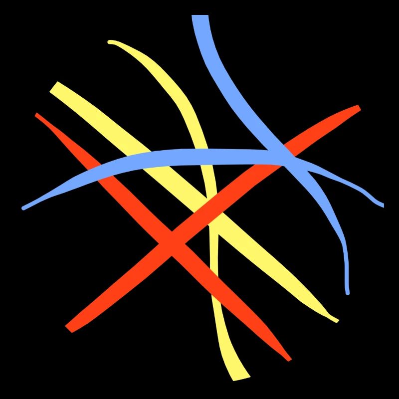 Cercle avec des couleurs abstraites