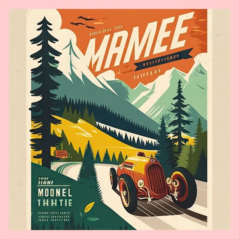 Retro Auto Poster Vintage Auto old School
