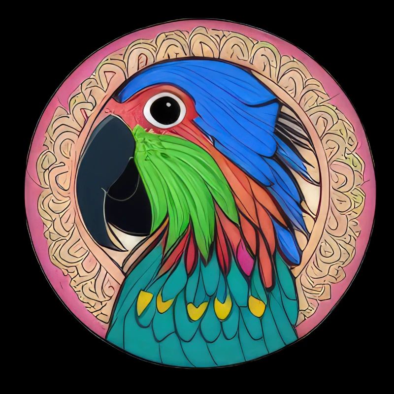 beautiful bright parrot |