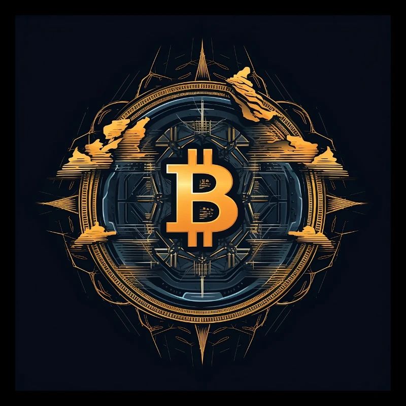 bitcoin logo modern stylish desgin
