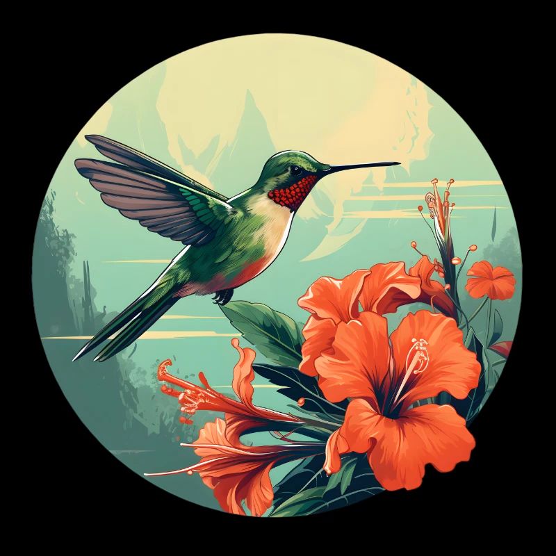 Fluttering Hummingbird