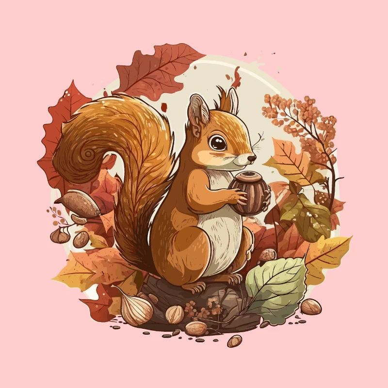 Eichhörnchen-Ernte