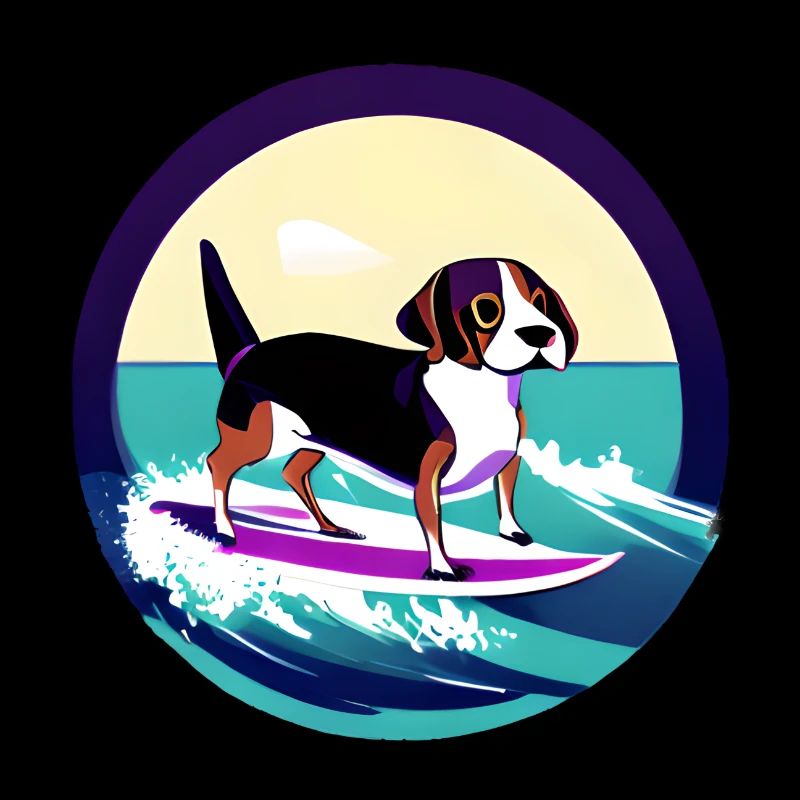 Surfer Chiens Planche de surf Chien de surf Surfer