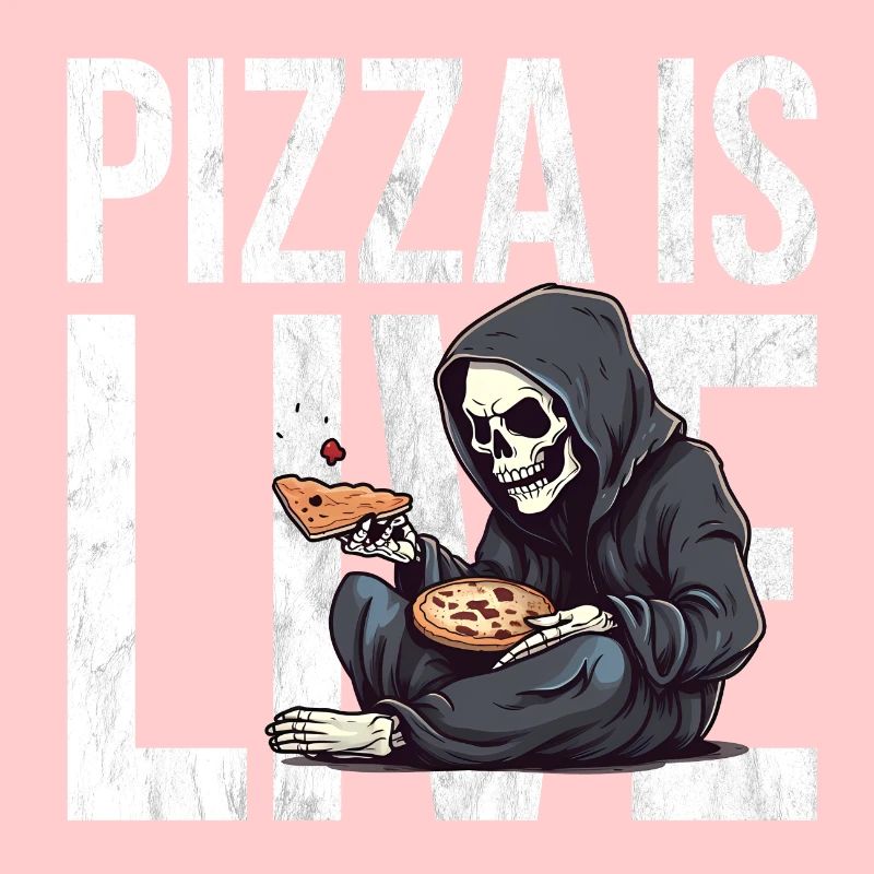 Pizza ist Leben - Sensenmann Pizza
