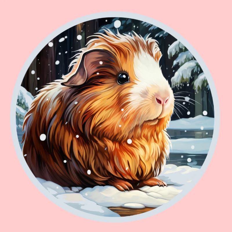 Cochon d’Inde dans la nuit d’hiver