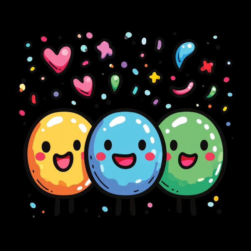 Joie de carnaval avec des confettis