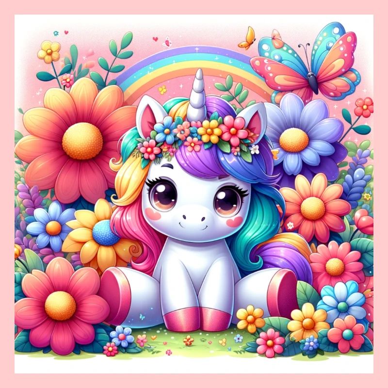 Cartoon Einhorn