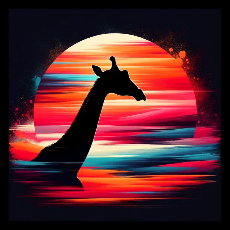 Silhouette Giraffe