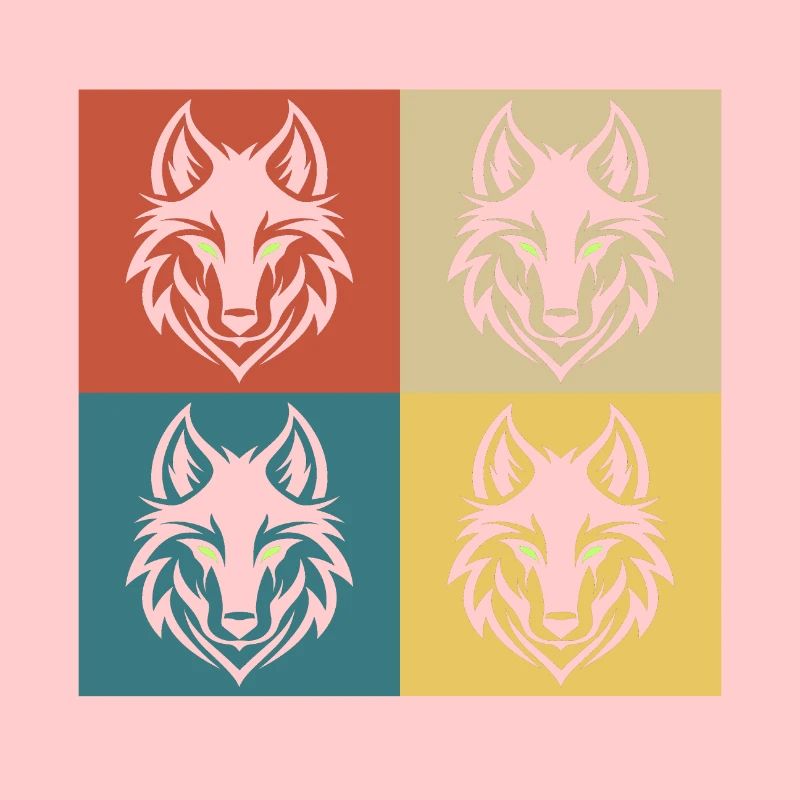 Retro Vintage Wolf